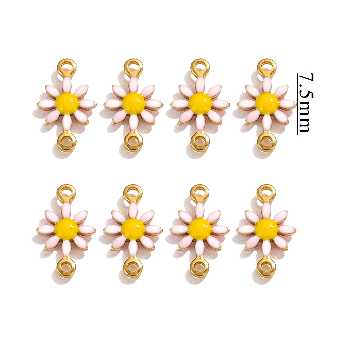 SPC77 Daisy Flower Pendent for Bracelet Necklace Making 20Pcs per Bag