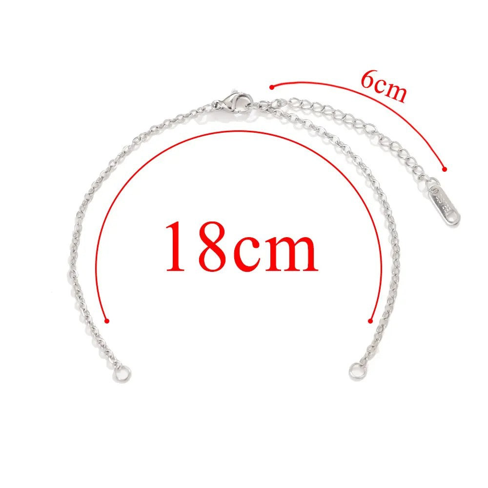 CH23 Stainless Steel Chain for Bracelet and Necklace no Pendant Chain only 5pcs/bag
