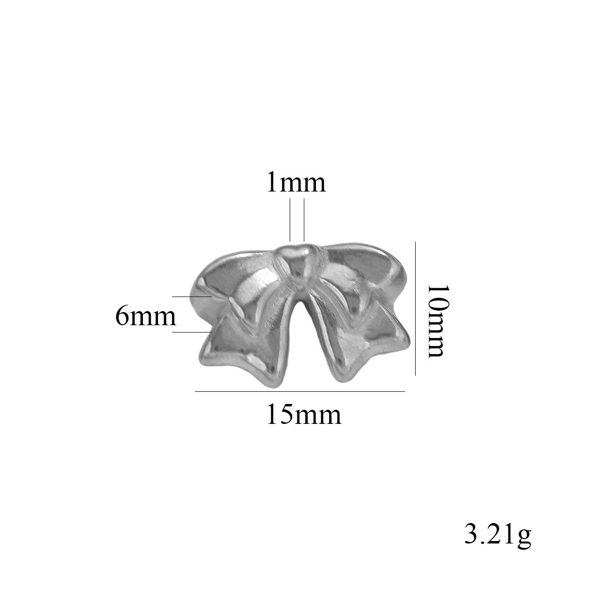 SPC40 Bow Tie Shape Charms Beads Spacers for Necklace Bracelet Jewelry DIY