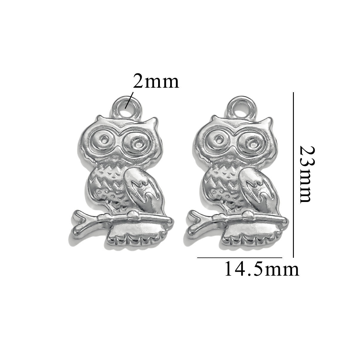 SPC80 Shaped Charms Leaf Heart Flower Owl Shape Pendant