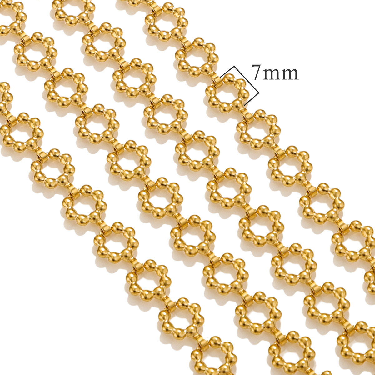 CH11 Titanium Steel Chain for DIY Necklace Jewelry 5 Meters Per Bag