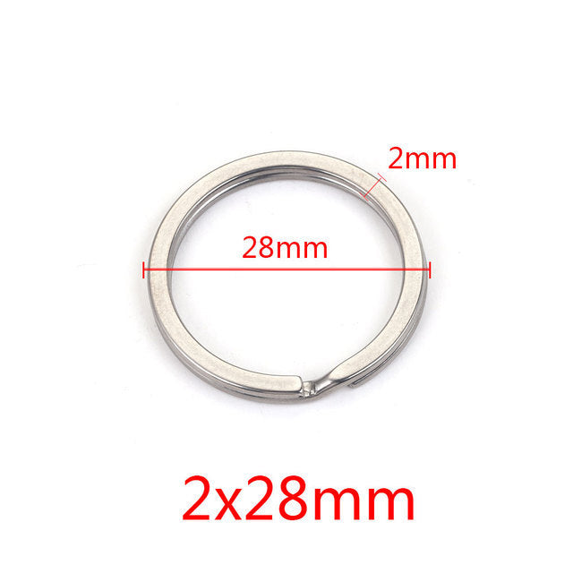 JR06 Key Ring Stainless Steel O ring Key Chain Ring for DIY Accessories