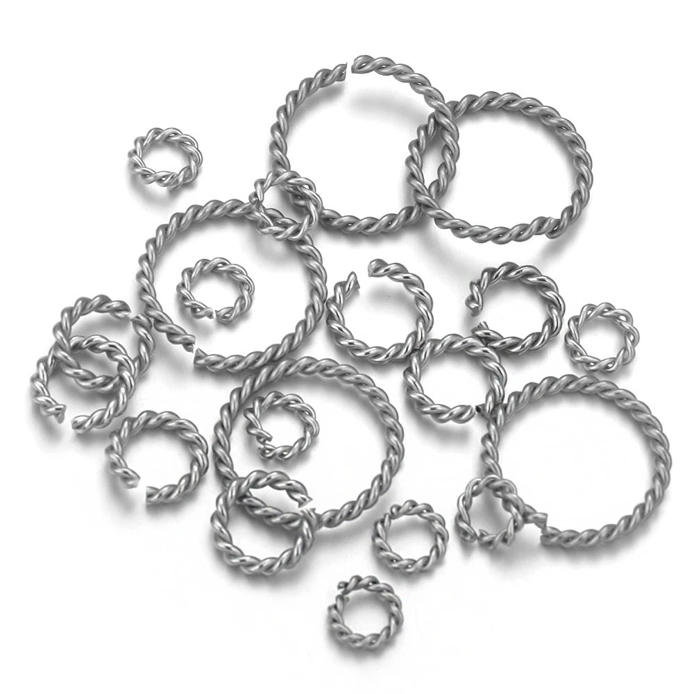 JR02 Jump Ring Open Twist Jump Ring for Jewellery DIY Bracelet Necklace Open Jump Ring for DIY