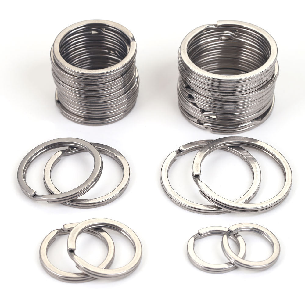 JR06 Key Ring Stainless Steel O ring Key Chain Ring for DIY Accessories