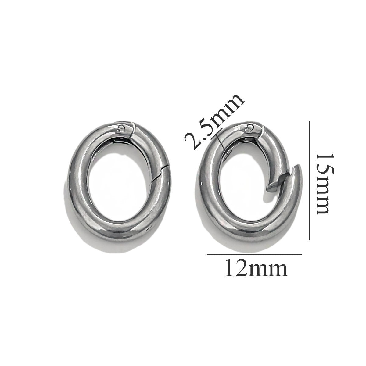 JR07 Key Ring Heart Shape Keychain Ring