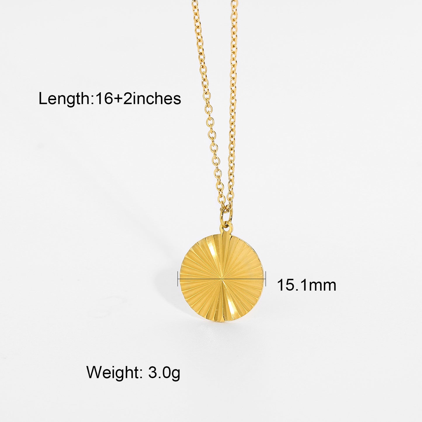 JDN201068 18K Golden Color Butterfly / Heart / Round / Rectangular Pendant Stainless Steel Necklace