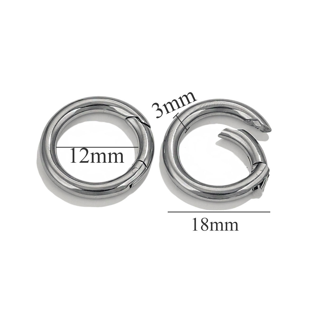 JR07 Key Ring Heart Shape Keychain Ring