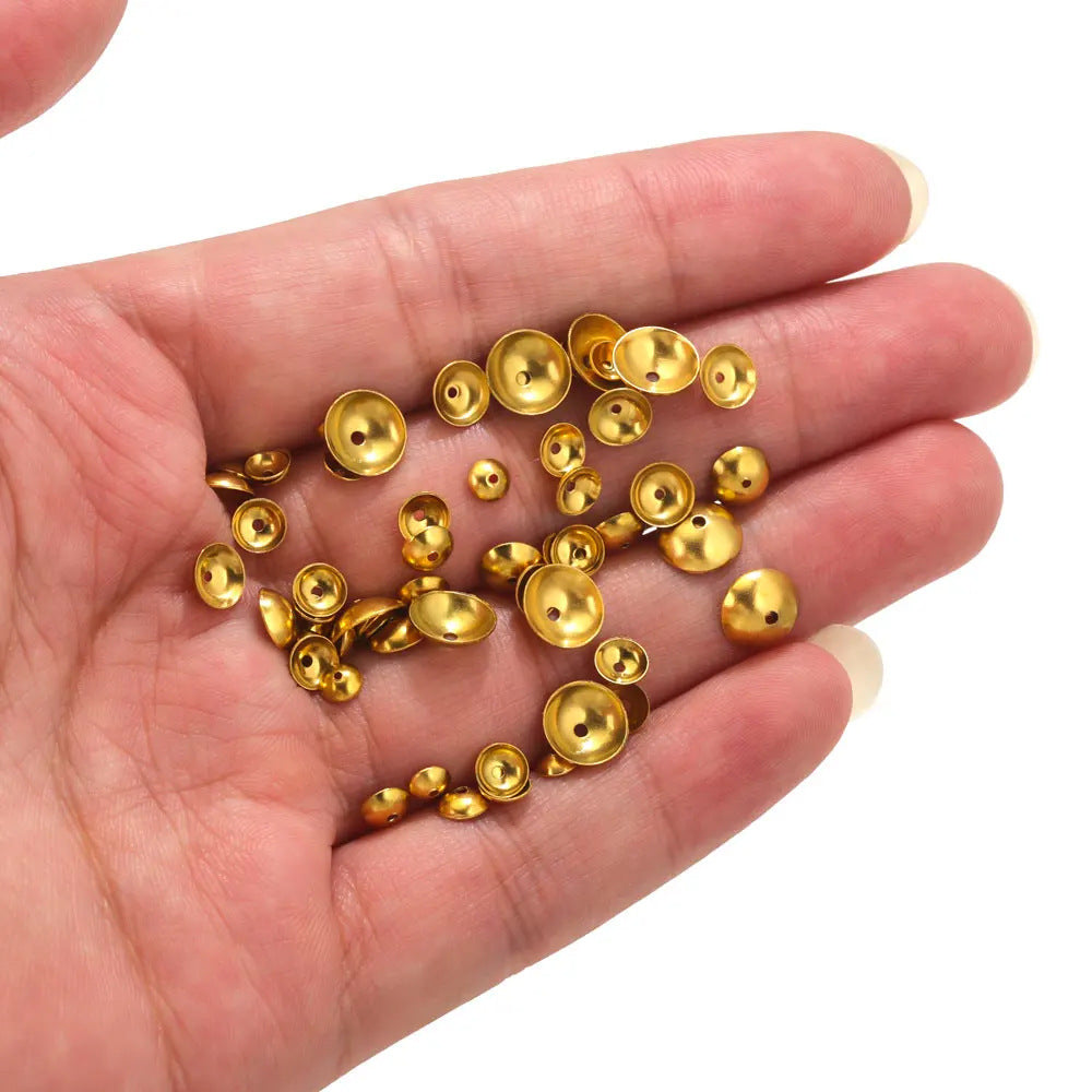 SPC42 Stainless Steel Spacers 4mm/5mm/6mm/8mm 18K Gold Plated White Gold Plated Spacers for DIY Jewelry Making
