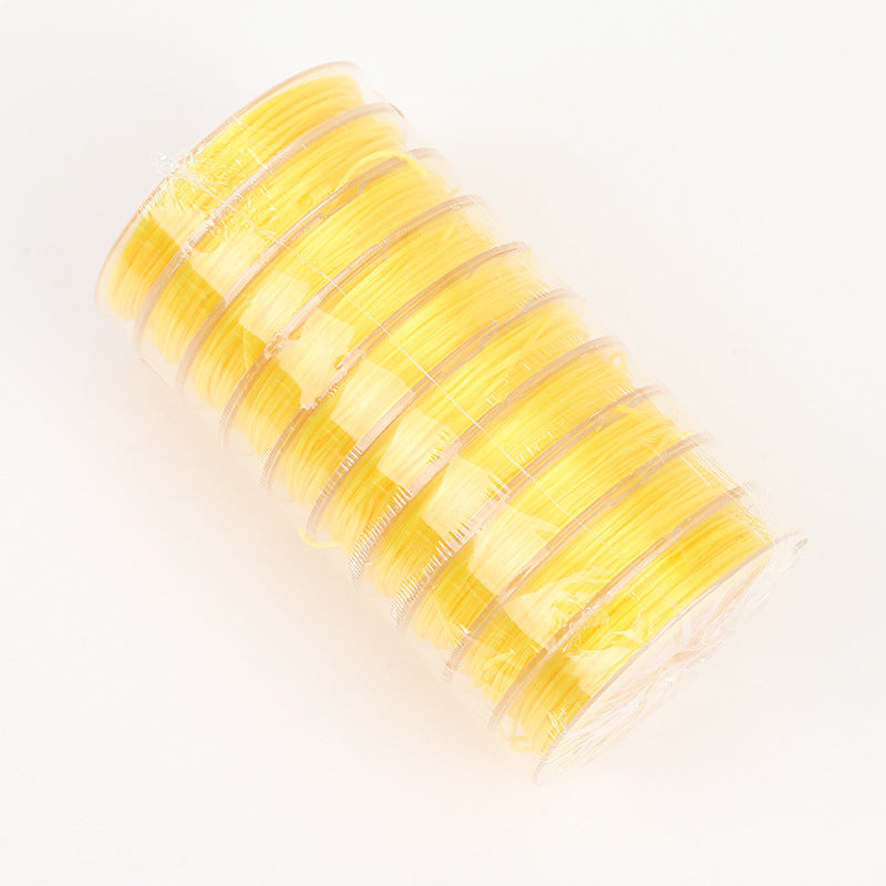 ST05 0.7mm 32ft/10m/roll 10 Roll/pack Flat Elastic String Stretch String for DIY Bracelet Jewelry Making