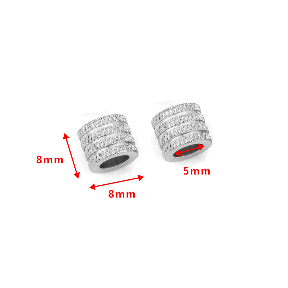 SPC46 Big Hole Spacer Beads Charms Beads Cylinder Shape Charms Beads for DIY Jewelry Making