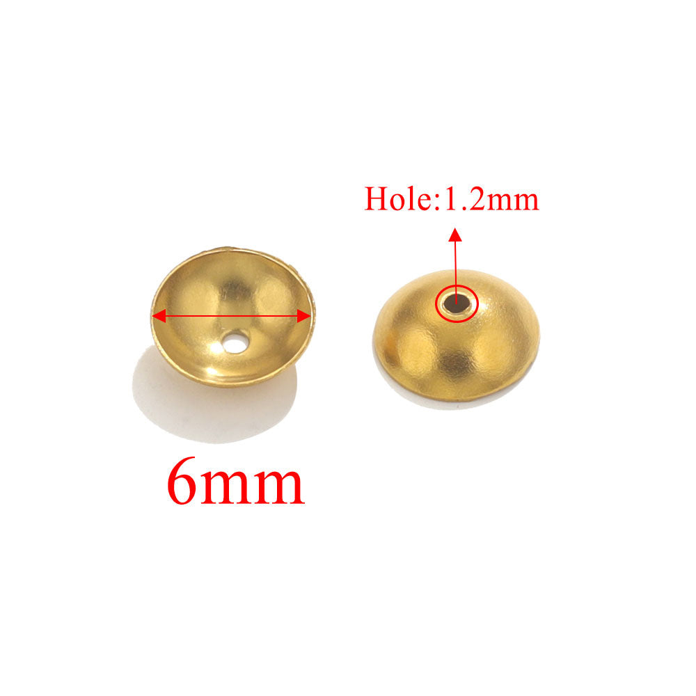 SPC42 Stainless Steel Spacers 4mm/5mm/6mm/8mm 18K Gold Plated White Gold Plated Spacers for DIY Jewelry Making