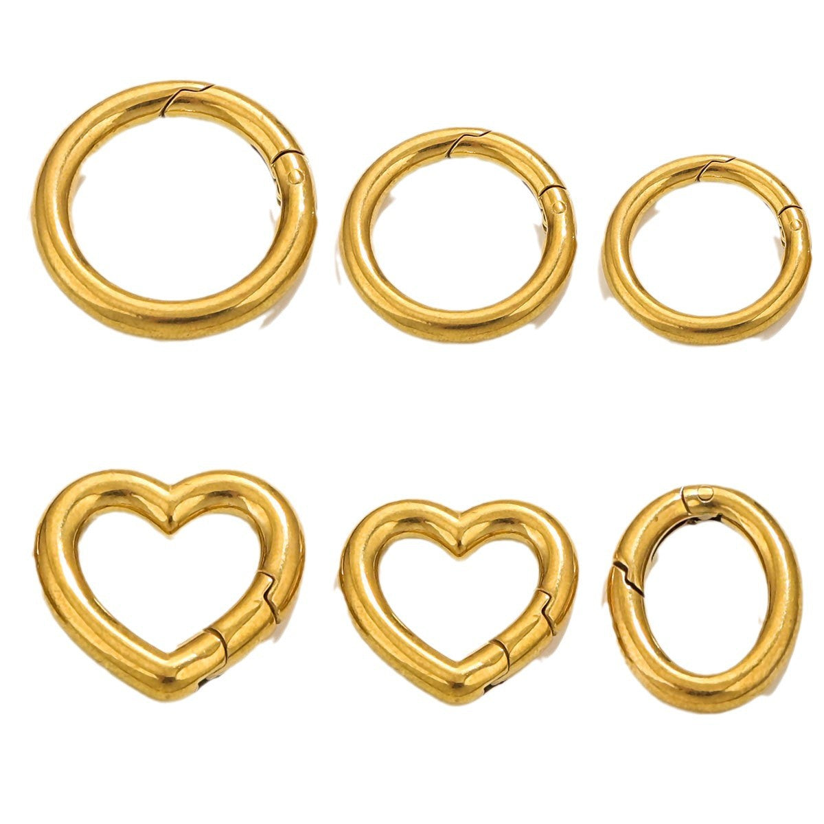 JR07 Key Ring Heart Shape Keychain Ring
