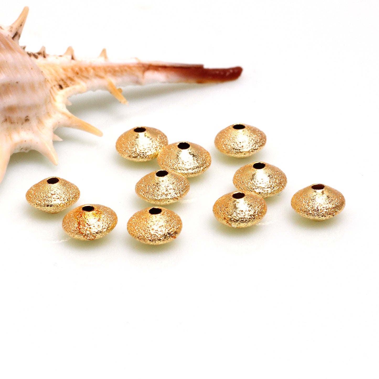 SPC53 Abacus Shape Matt Polish Spacer Beads