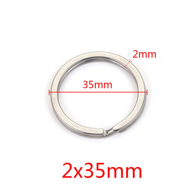 JR06 Key Ring Stainless Steel O ring Key Chain Ring for DIY Accessories