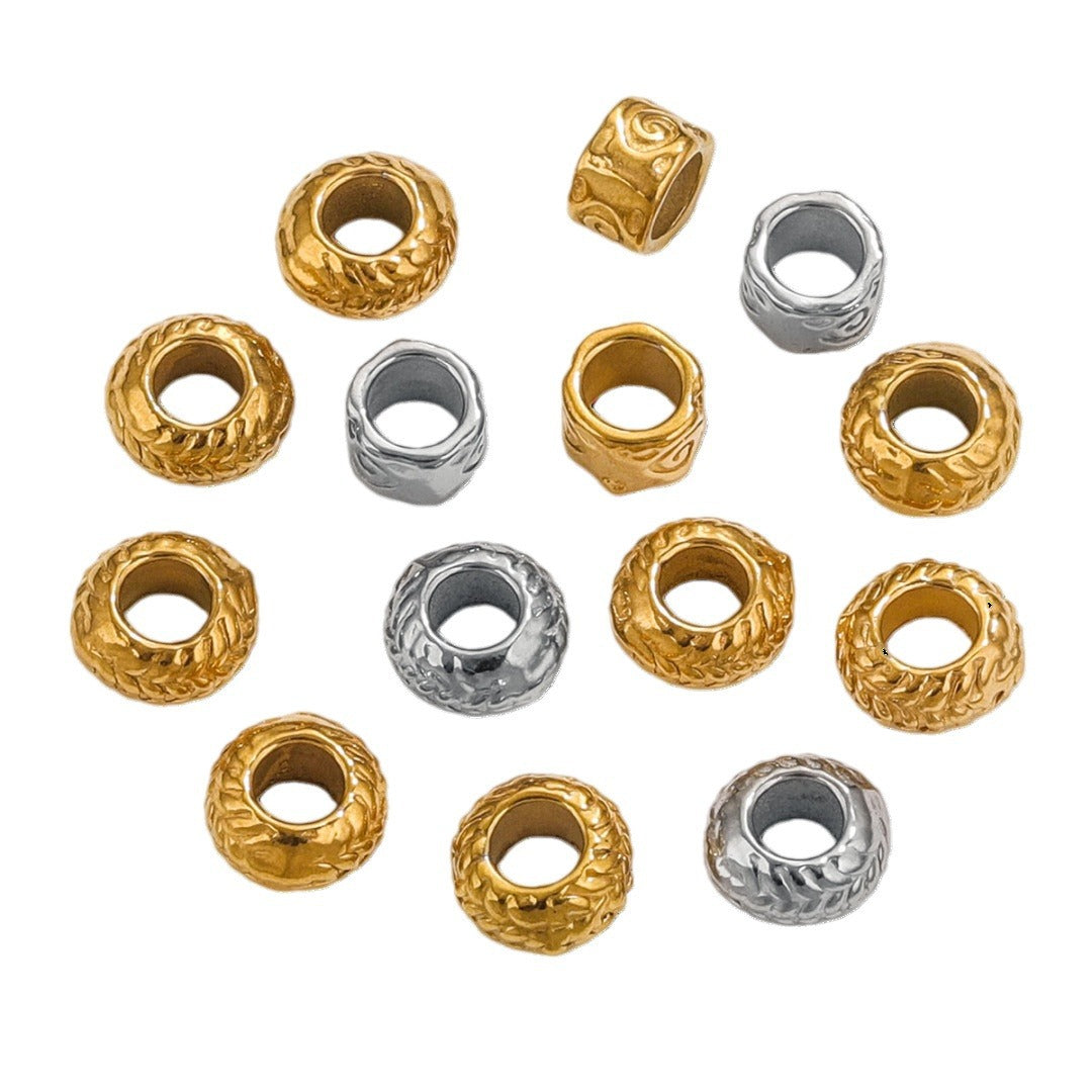 SPC69 3.5mm Hole Spacers Stainless Steel Charms Beads No Tarnish DIY Accessories