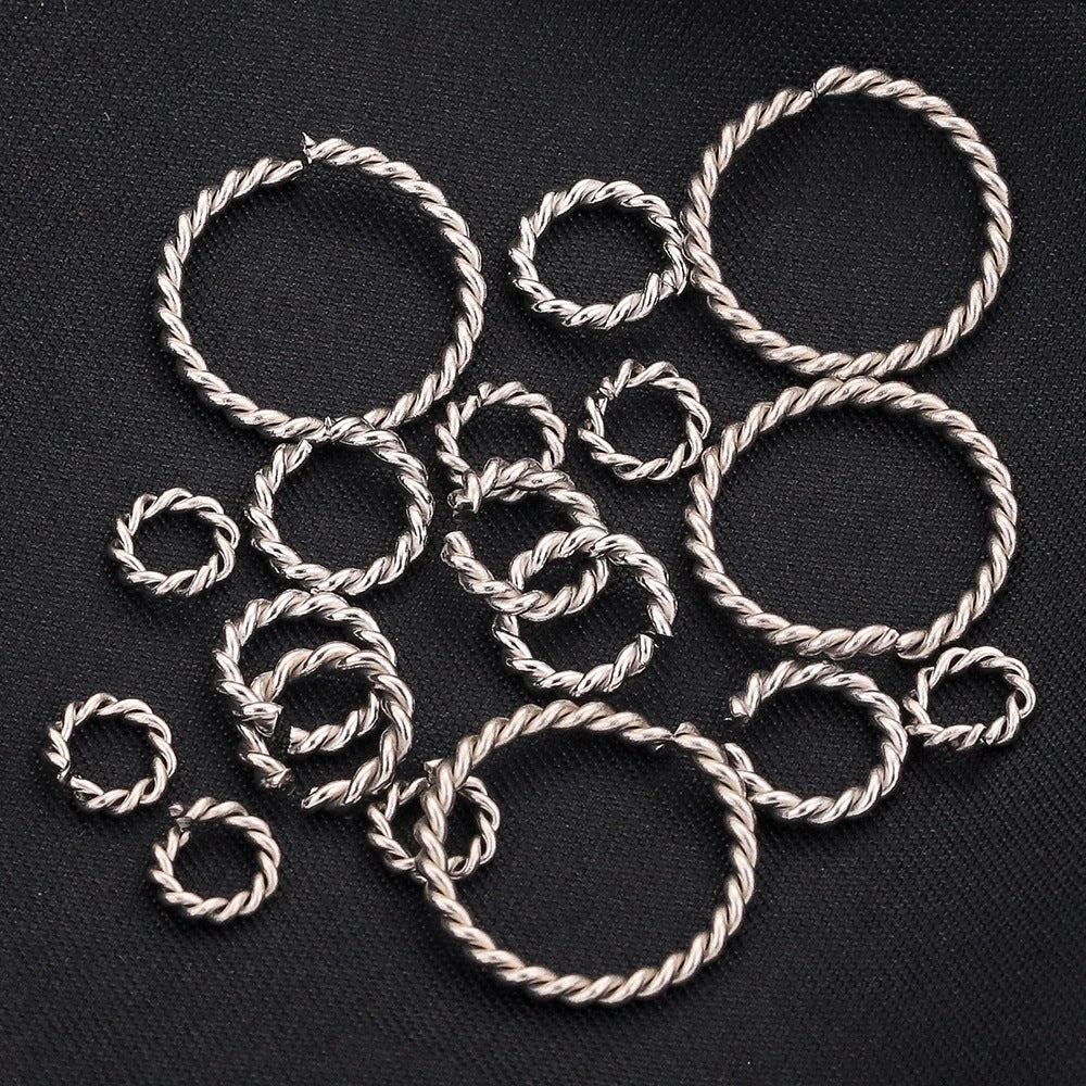 JR02 Jump Ring Open Twist Jump Ring for Jewellery DIY Bracelet Necklace Open Jump Ring for DIY