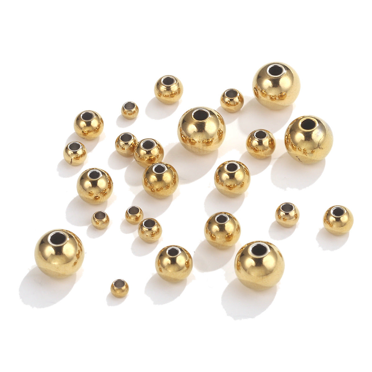 SPC59 Stainless Steel Black Color Spacer Beads DIY Accessories