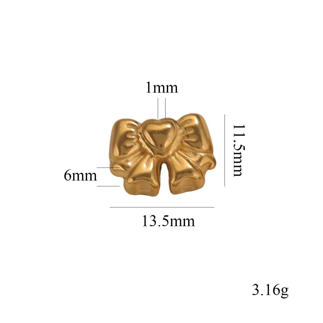 SPC40 Bow Tie Shape Charms Beads Spacers for Necklace Bracelet Jewelry DIY