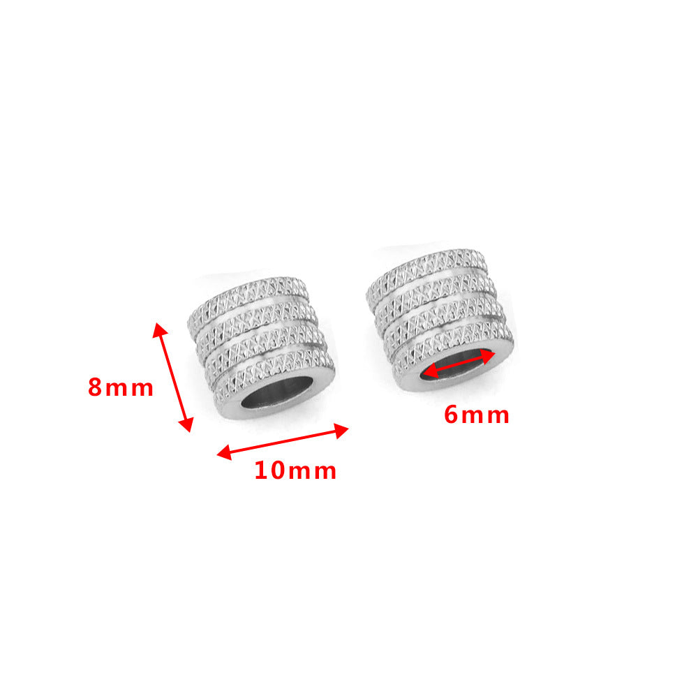 SPC46 Big Hole Spacer Beads Charms Beads Cylinder Shape Charms Beads for DIY Jewelry Making