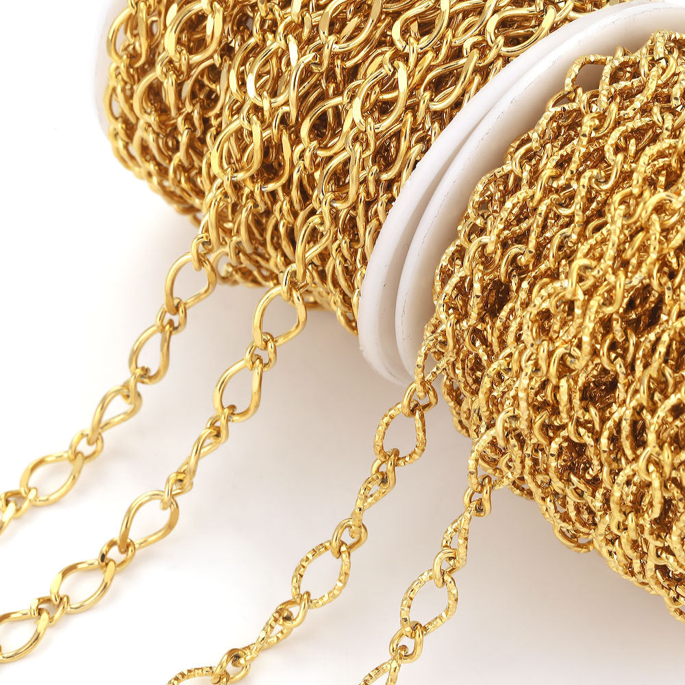 CH22 Stainless Steel Knot Chain Sold By Meter
