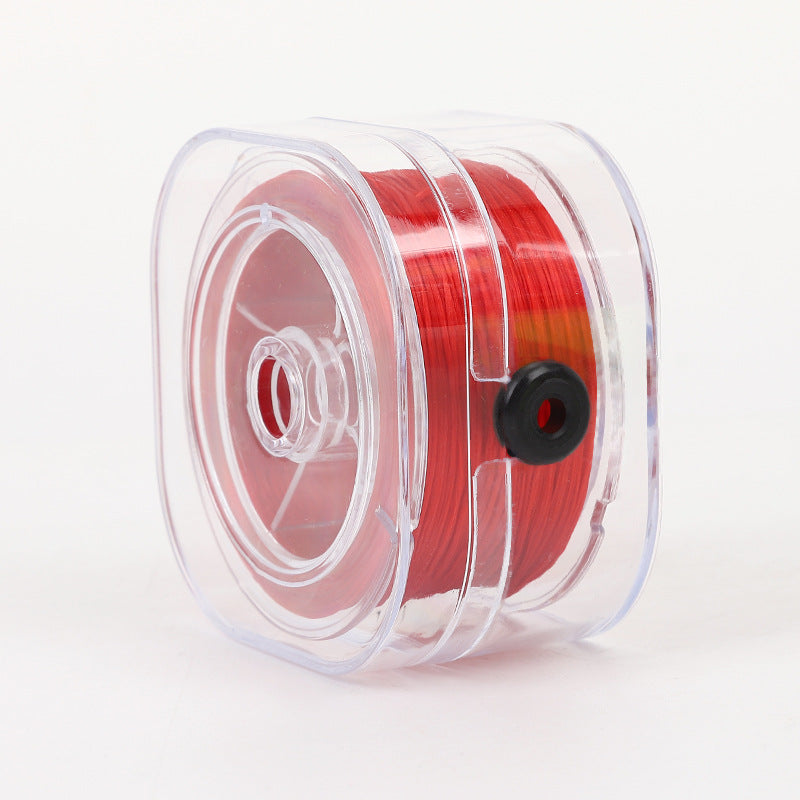 ST01 0.8mm 295ft/90m Flat Elastic String with Storing Case Stretch String for Beads Bracelet DIY Jewellery Making