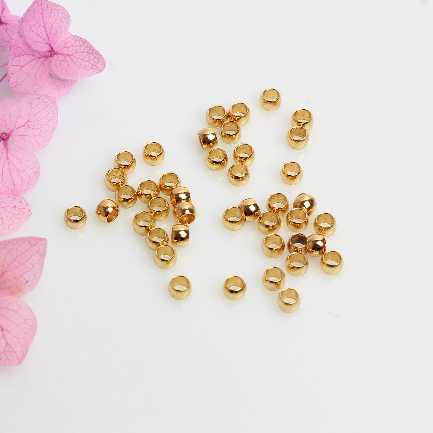 CB01 Crimp Beads Flatten Beads for Fixing Beads for DIY Jewelry Making Bracelet Necklace Making
