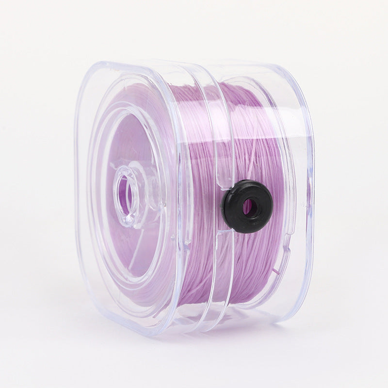 ST01 0.8mm 295ft/90m Flat Elastic String with Storing Case Stretch String for Beads Bracelet DIY Jewellery Making