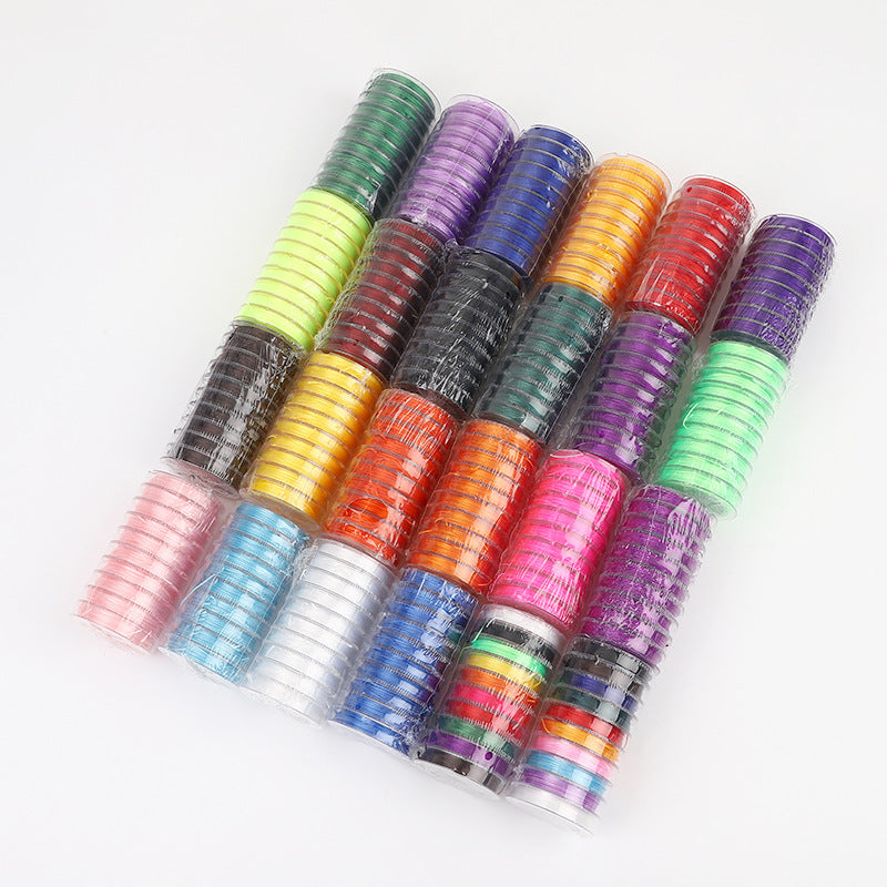 ST05 0.7mm 32ft/10m/roll 10 Roll/pack Flat Elastic String Stretch String for DIY Bracelet Jewelry Making