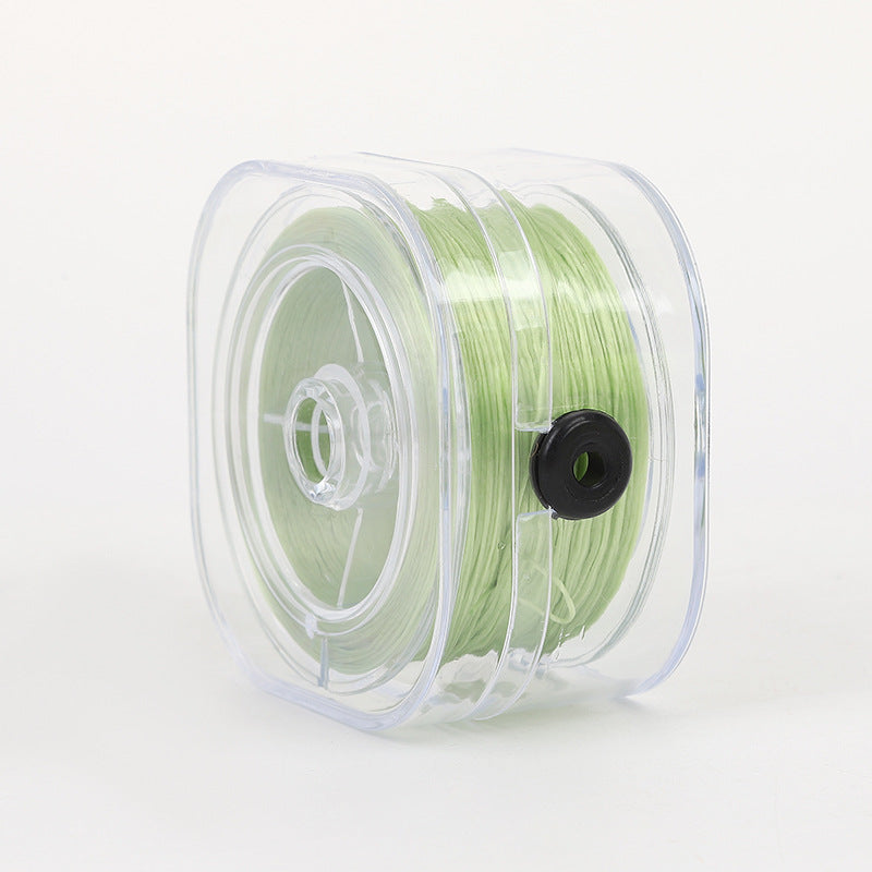 ST01 0.8mm 295ft/90m Flat Elastic String with Storing Case Stretch String for Beads Bracelet DIY Jewellery Making