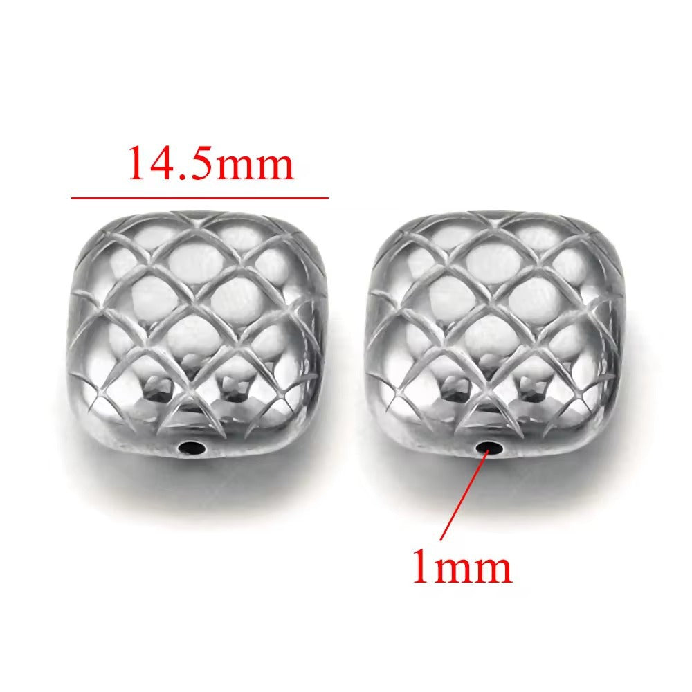 SPC68 Charms Beads Stainless Steel Star Bunny Heart Micky Charms Beads for DIY Bracelet