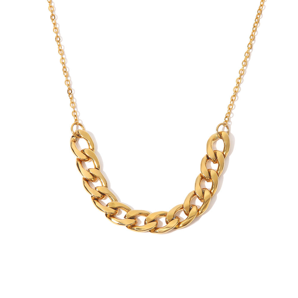 JDN21418 Stainless Steel Chain Necklace O ring Chain Necklace for Women