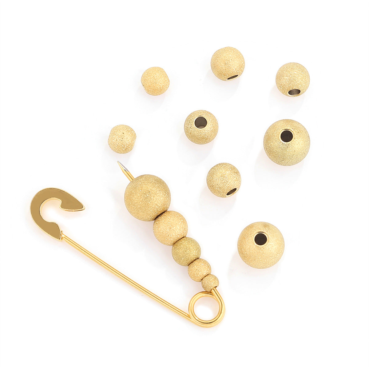 SPC71 Matt Polish Stainless Steel Charms Beads Spacers for DIY Accessories