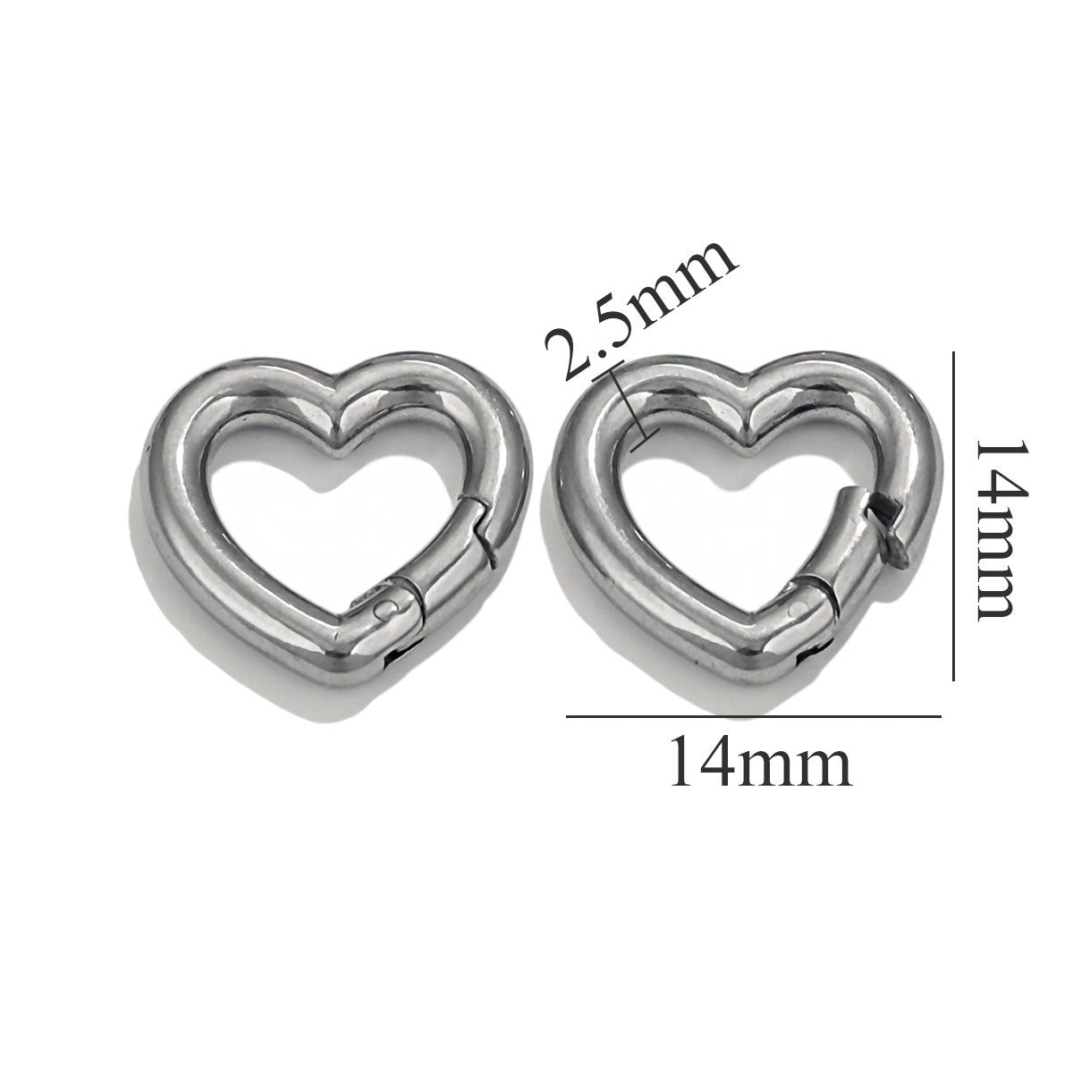 JR07 Key Ring Heart Shape Keychain Ring
