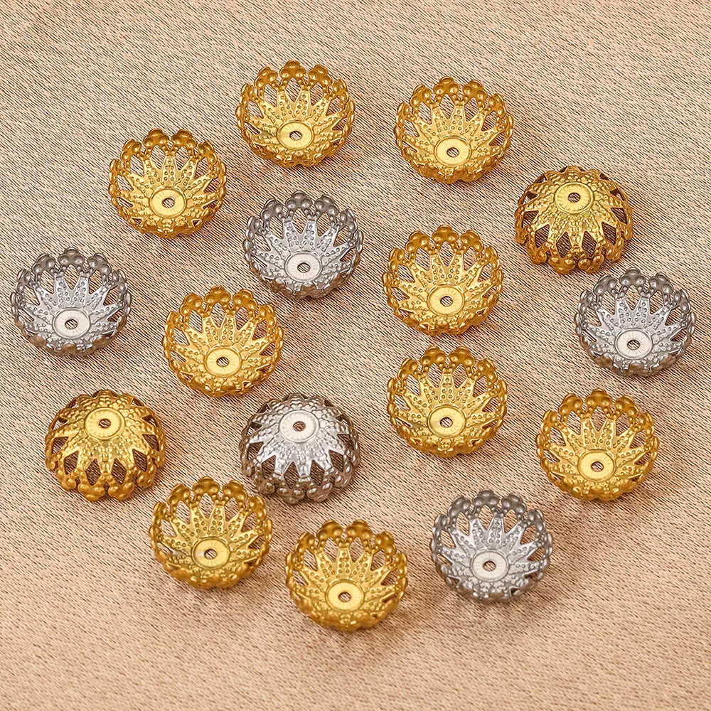 SPC37 12mm Flower Spacer Beads for DIY Bracelet Necklace