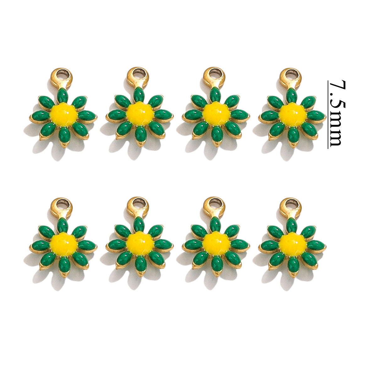 SPC77 Daisy Flower Pendent for Bracelet Necklace Making 20Pcs per Bag