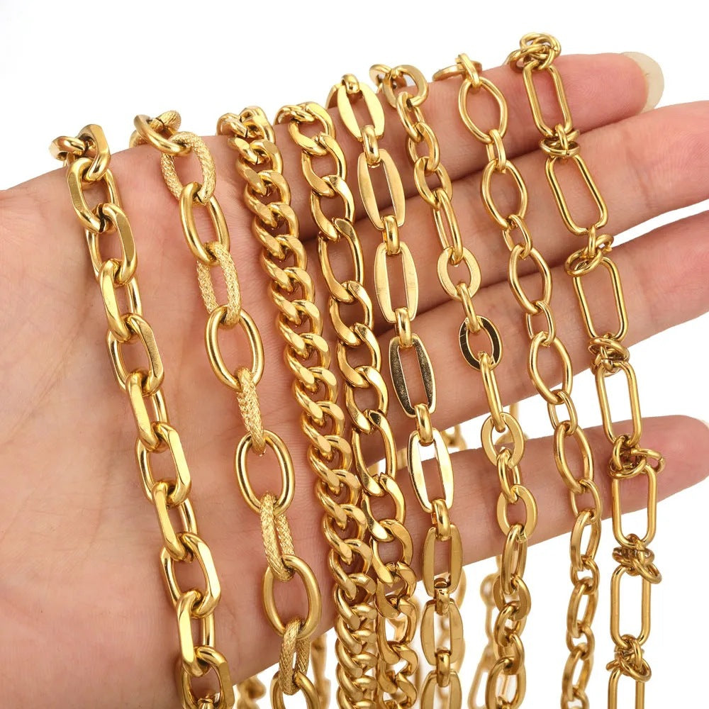 CH02 Multi-Style Stainless Steel Chains For Diy Bracelet Necklace