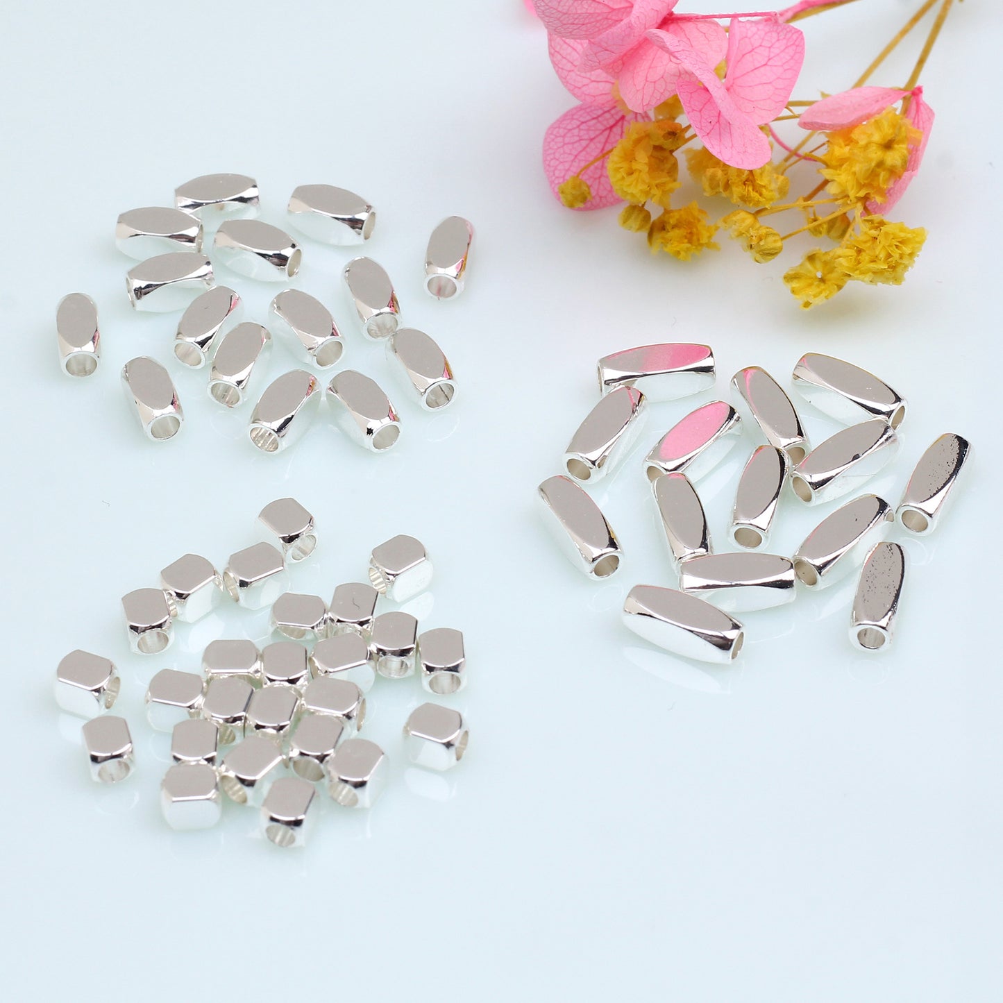 SPC19 Cuboid Spacer Beads for DIY Bracelet Necklace Accessories