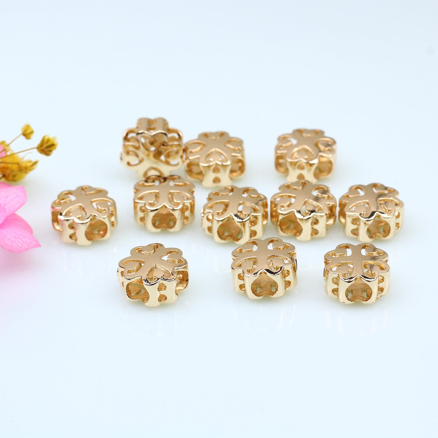 SPC18 Clover Shape Spacer Beads for DIY Jewellery Making DIY Accessories