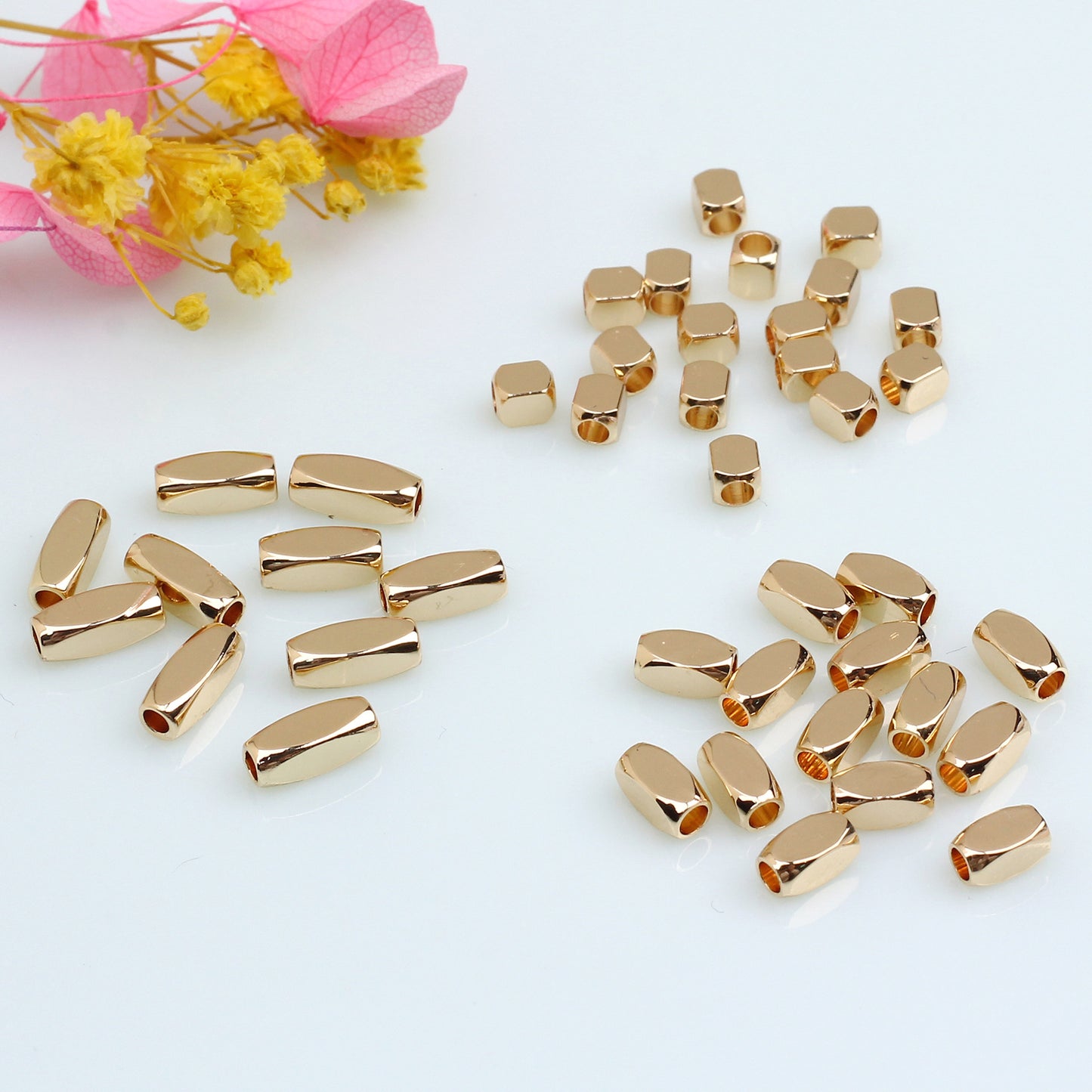 SPC19 Cuboid Spacer Beads for DIY Bracelet Necklace Accessories