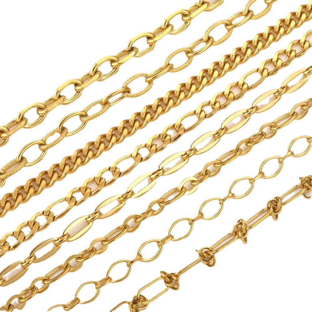 CH02 Multi-Style Stainless Steel Chains For Diy Bracelet Necklace