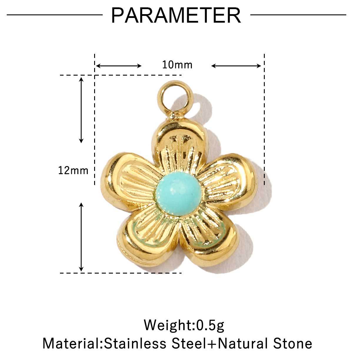 PD01 Pendents Natural Crystal Pendant with Hook Stainless Steel DIY Pendant