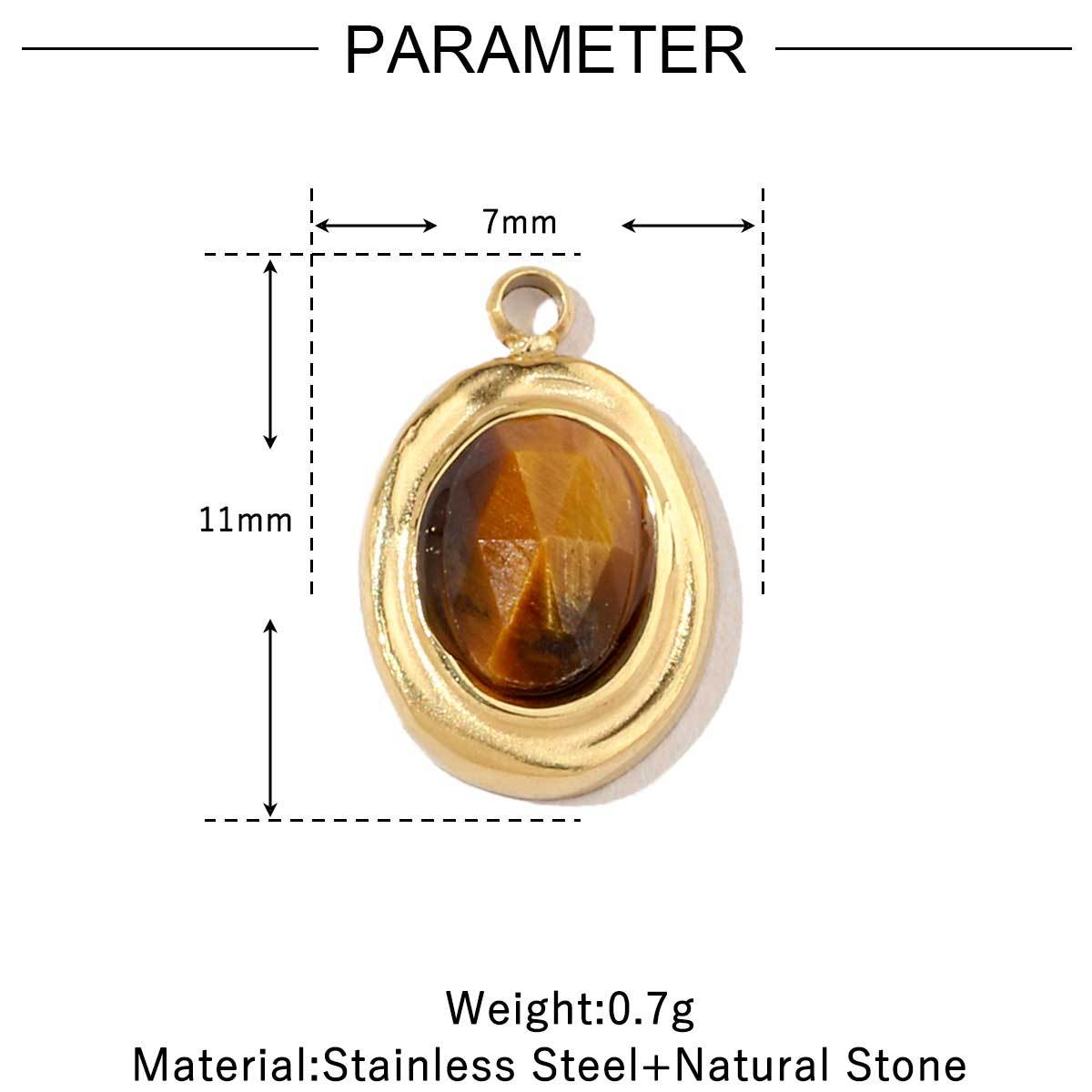 PD01 Pendents Natural Crystal Pendant with Hook Stainless Steel DIY Pendant