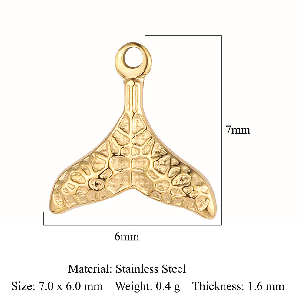 PD03 Pendant Dolphin Snake Butterfly Star Fish Sea Horse Mermaid Tail Pendant for DIY Necklace Bracelet Accessories