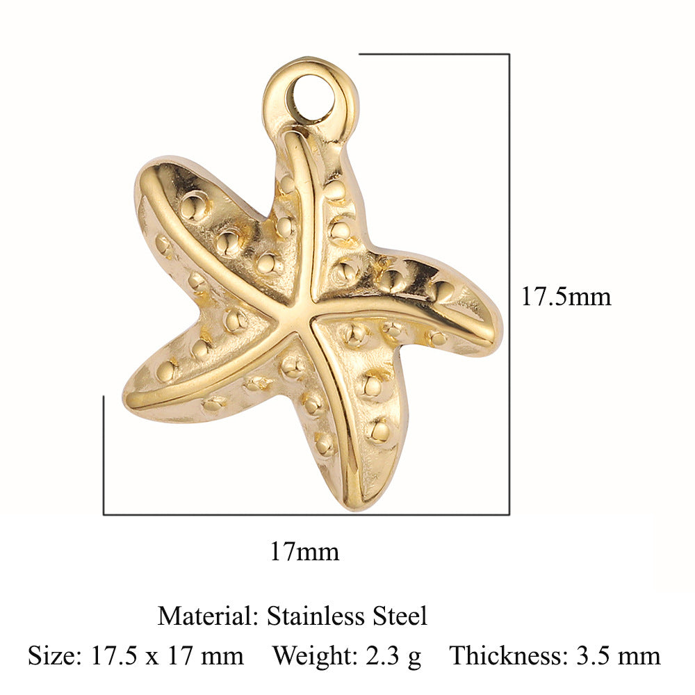 PD03 Pendant Dolphin Snake Butterfly Star Fish Sea Horse Mermaid Tail Pendant for DIY Necklace Bracelet Accessories