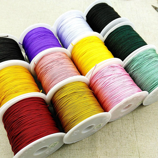 ST10 0.6mm 109yd/100m Nylon Beading String MultiColor for Jewelry DIY Bracelet Necklace