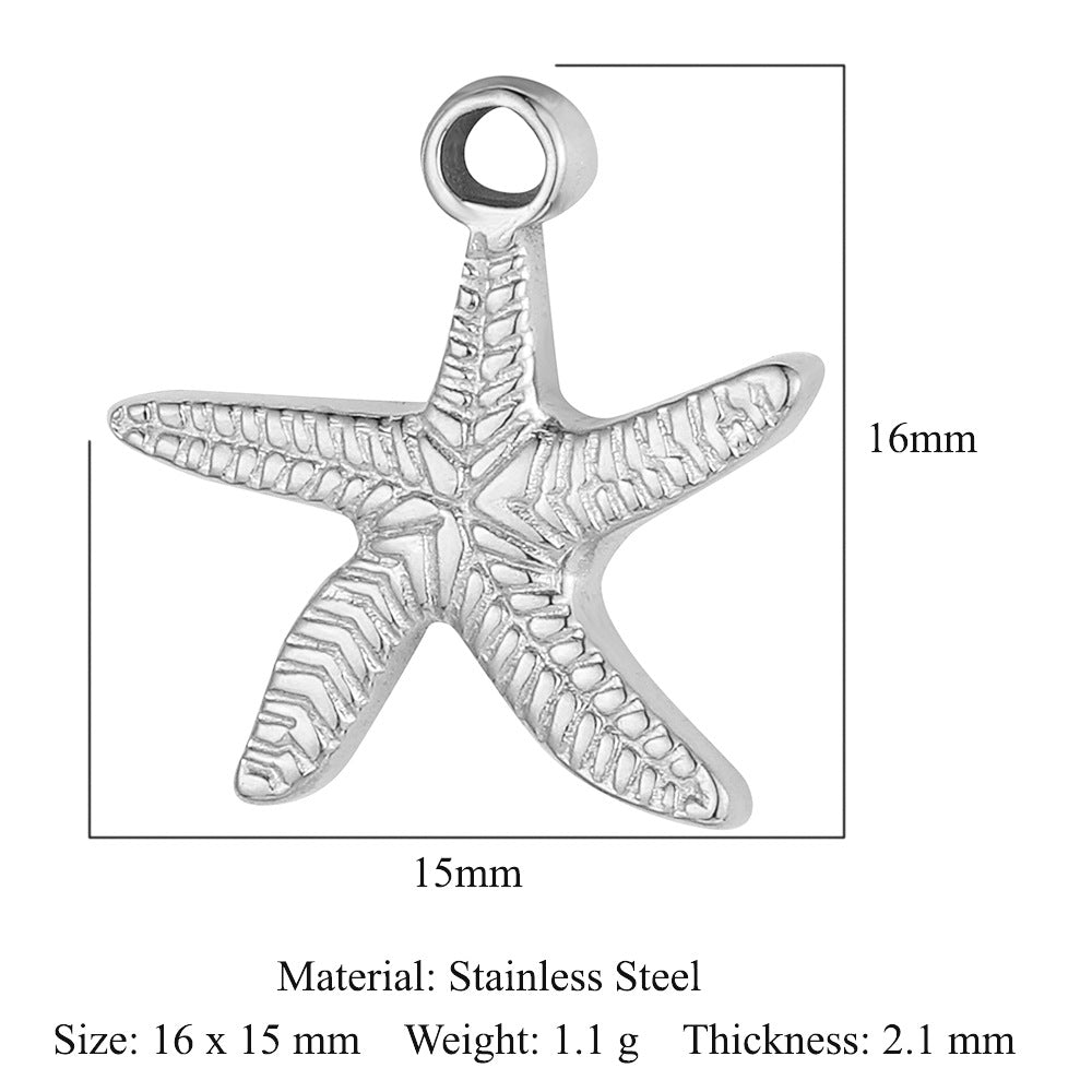 PD03 Pendant Dolphin Snake Butterfly Star Fish Sea Horse Mermaid Tail Pendant for DIY Necklace Bracelet Accessories