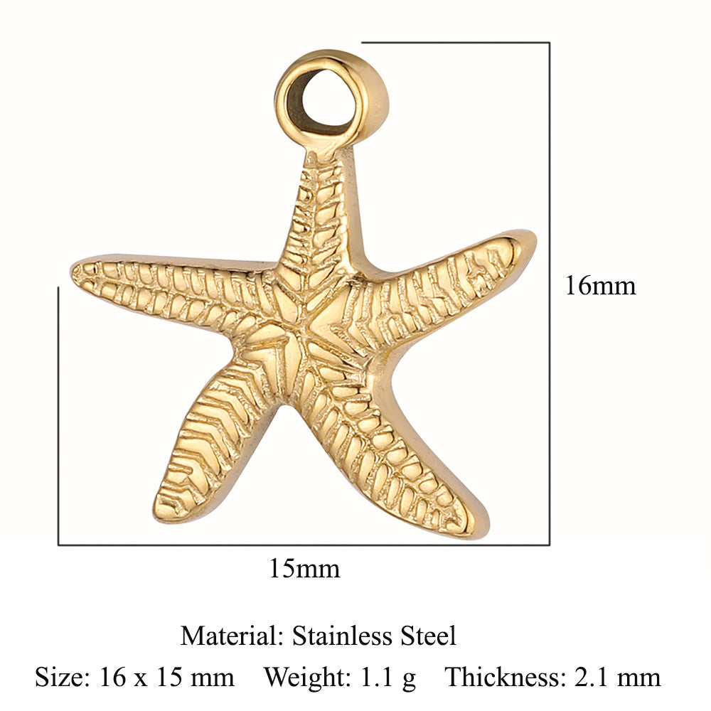 PD03 Pendant Dolphin Snake Butterfly Star Fish Sea Horse Mermaid Tail Pendant for DIY Necklace Bracelet Accessories