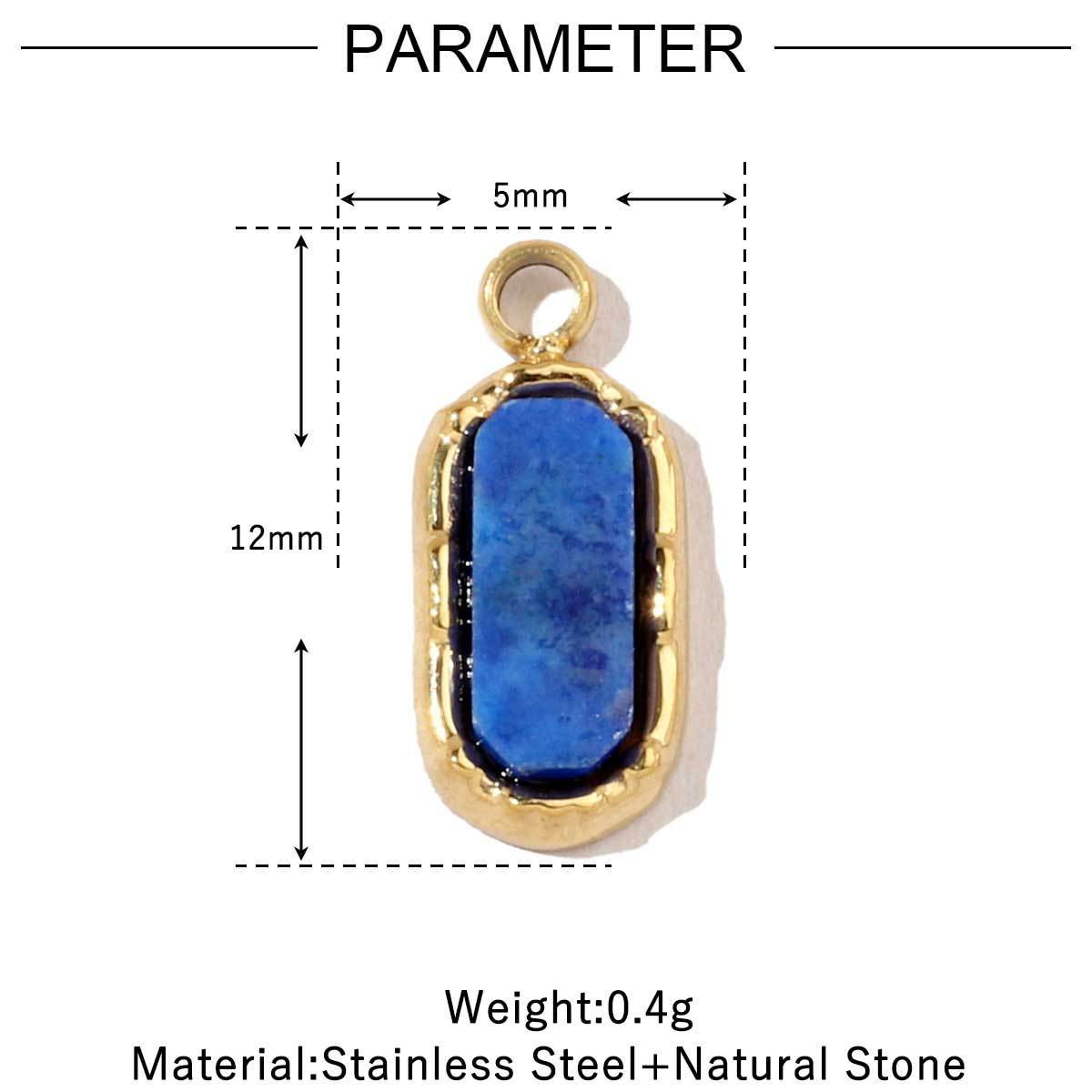 PD01 Pendents Natural Crystal Pendant with Hook Stainless Steel DIY Pendant