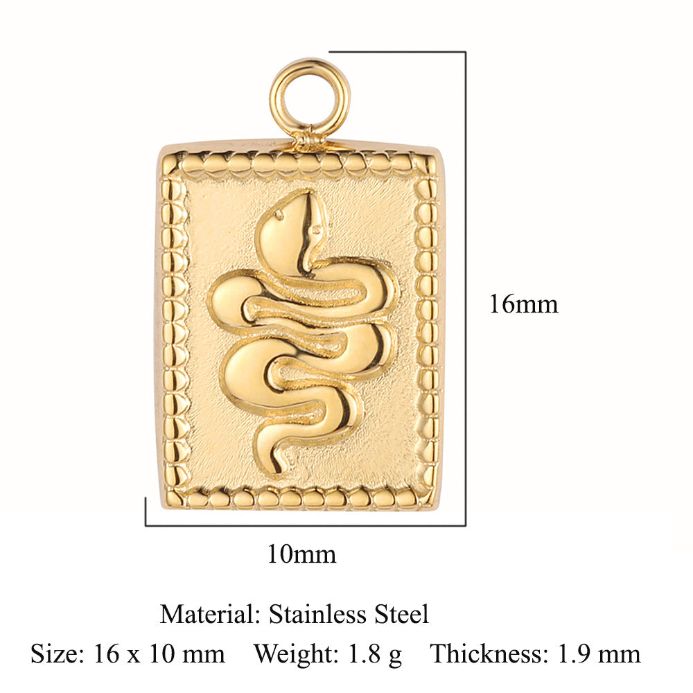 PD03 Pendant Dolphin Snake Butterfly Star Fish Sea Horse Mermaid Tail Pendant for DIY Necklace Bracelet Accessories