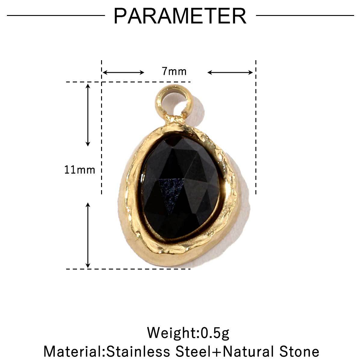 PD01 Pendents Natural Crystal Pendant with Hook Stainless Steel DIY Pendant